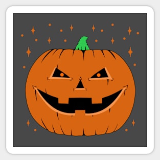 Halloween Magical Scary Pumpkin Sticker